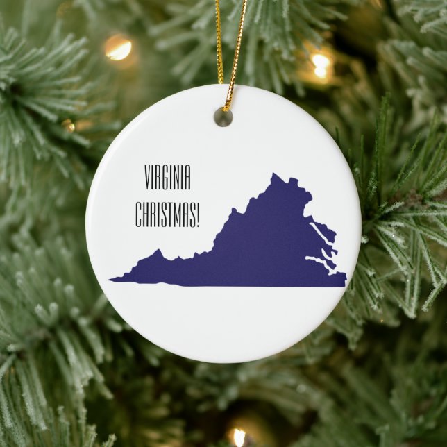 Virginia Staat Weihnachten Keramik Ornament (Baum)