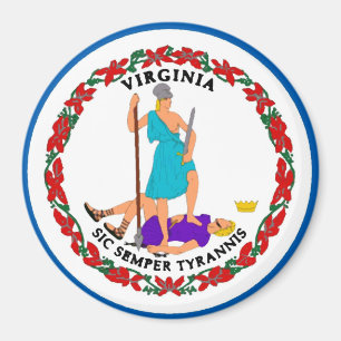 Virginia-Staats-Flaggen-Magnet Magnet