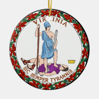 Virginia-Staats-Siegel Keramikornament