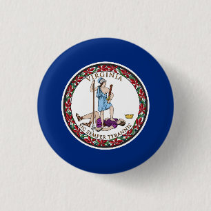 Virginia Staatsflagge Button