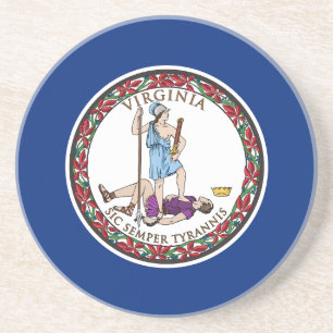Virginia Staatsflagge Getränkeuntersetzer