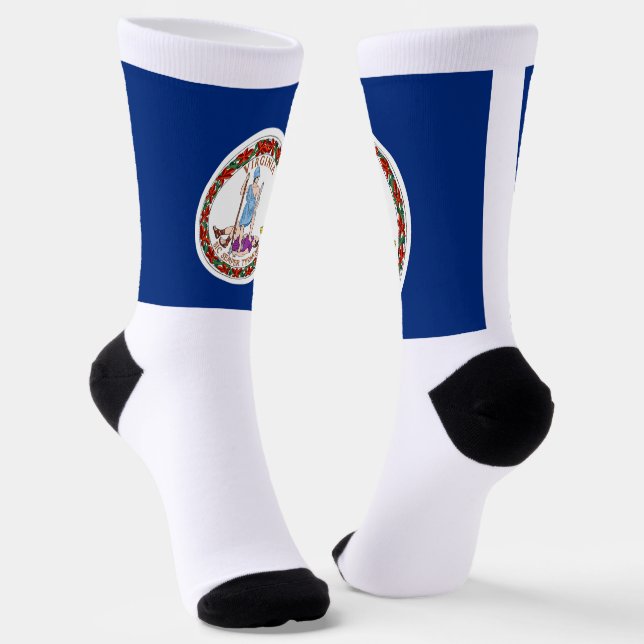 Virginia Staatsflagge Socken (Gewinkelt)