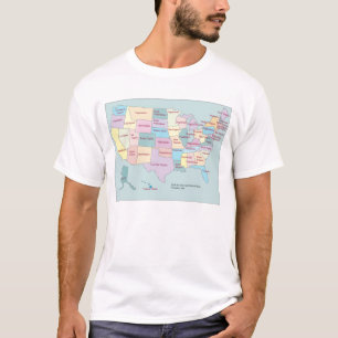 Virginia-Staatskarte T-Shirt