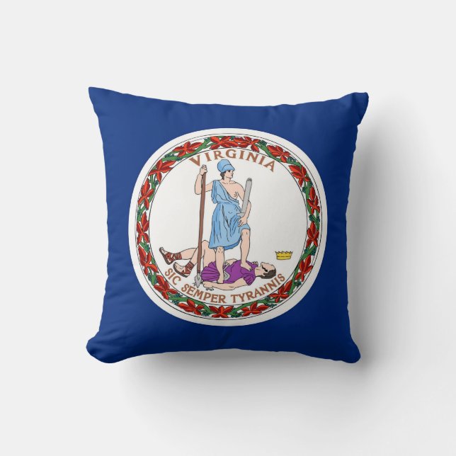 Virginia State Flag American MoJo Pillow Kissen (Vorderseite)