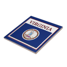 Virginia State Flag Design Tile Fliese
