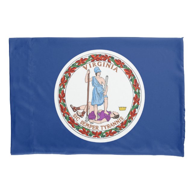 Virginia State Flag Print Patriota Kissenbezug (Vorderseite)