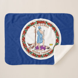 Virginia State Flag Print Patriotic Sherpadecke