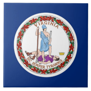 Virginia State Flag Tile Fliese
