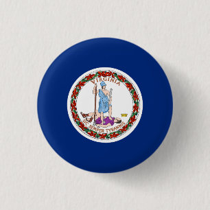 Virginia State Flag USA Button