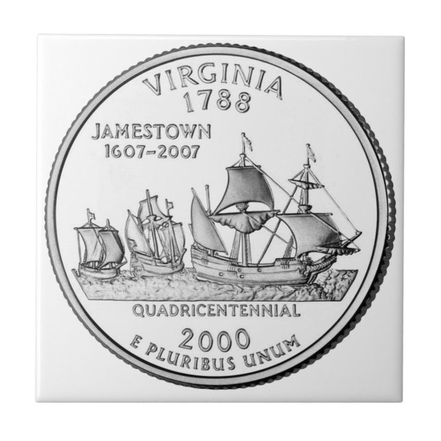 Virginia State Quarter Fliese (Vorderseite)
