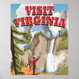 Virginia State Vintage-Reiseposter Poster