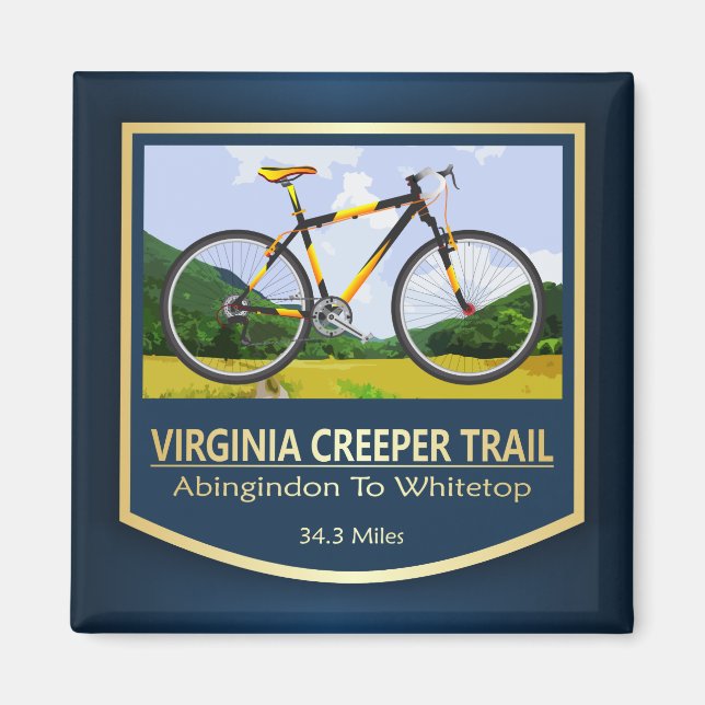 Virginia Strampler Trail (bike2) Magnet (Vorne)