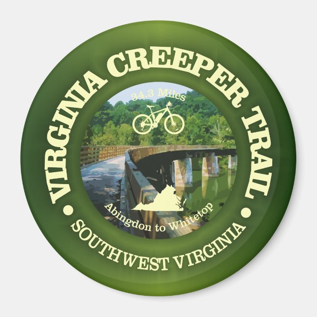 Virginia Strampler Trail (Cycling C) Magnet (Vorne)