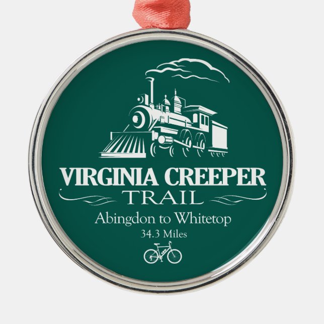 Virginia Strampler Trail (RT) Ornament Aus Metall (Vorne)