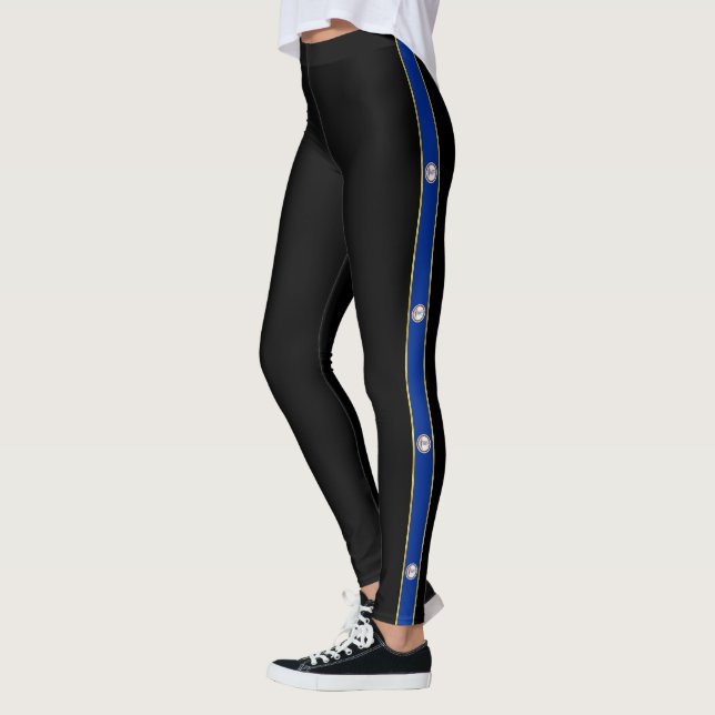 Virginia-Streifenflagge Leggings (Links)