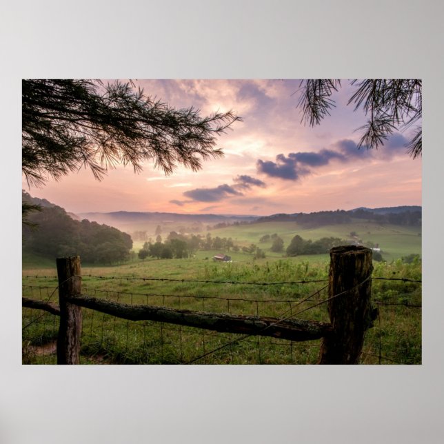 Virginia Sunset Poster (Vorne)