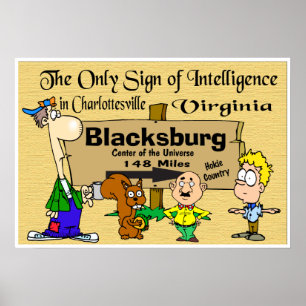 Virginia Tech Rivalry mit Virginia Poster