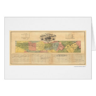 Virginia- u. Tennessee-Eisenbahn-Karte 1856