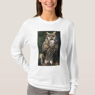 Virginia-Uhu (Bubo virginianus), ganzer Körper T-Shirt
