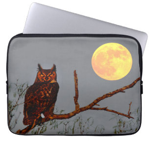 Virginia-Uhu Vollmond Laptopschutzhülle