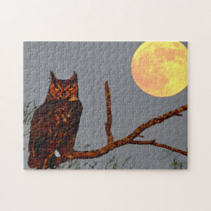 Virginia-Uhu   Vollmond Puzzle
