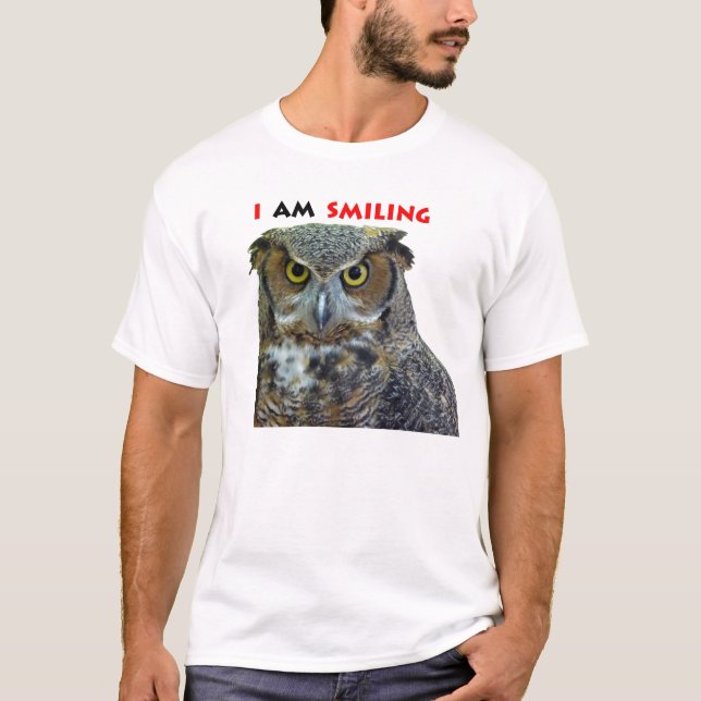 Virginia-Uhulächeln T-Shirt (Vorderseite)