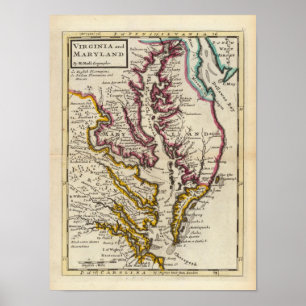 Virginia und Maryland Poster