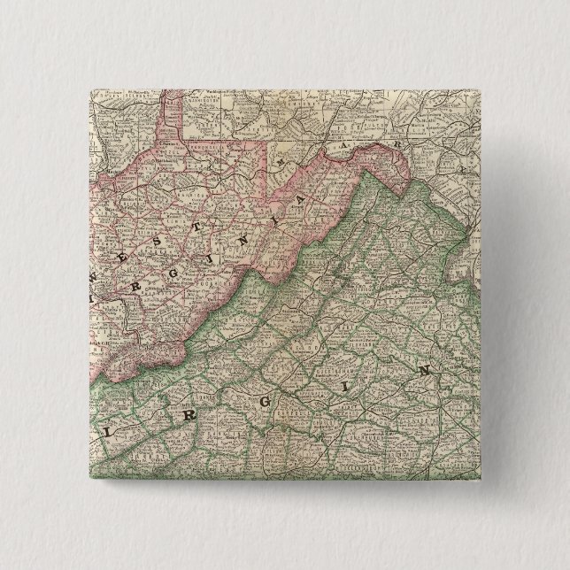 Virginia und West Virginia 2 Button (Vorderseite)