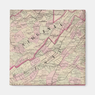 Virginia und West Virginia Magnet