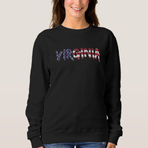 Virginia US-Staaten Amerika USA USA-Flagge Virgini Sweatshirt