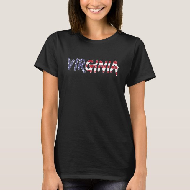 Virginia  US States  America  USA  USA Flag  Virgi T-Shirt (Vorderseite)