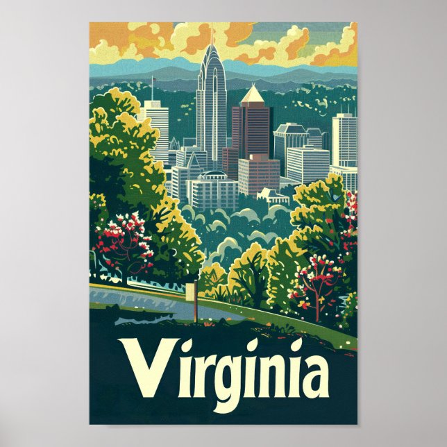 Virginia USA Famous Travel Place Poster (Vorne)