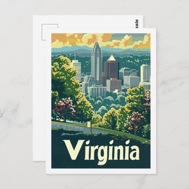 Virginia USA Famous Travel Place Postkarte (Vorne/Hinten)