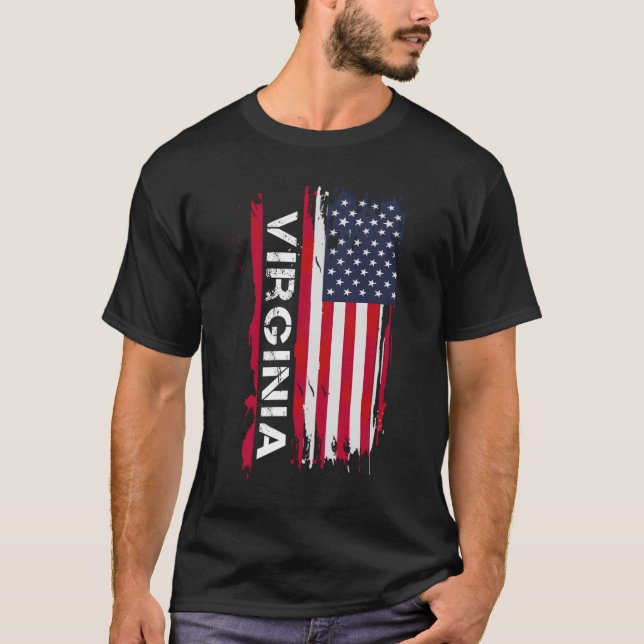 Virginia Usa Virginia Black Small T-Shirt (Vorderseite)
