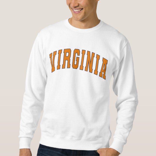 Virginia Vintag Varsity Uni Style Sweatshirt (Vorderseite)