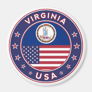 Virginia, Virginia-Aufkleber, Handy, Totbeutel, Magnet