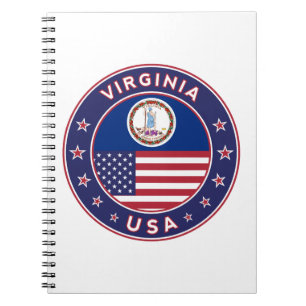 Virginia, Virginia Aufkleber, Handyhülle, Tragetas Notizblock