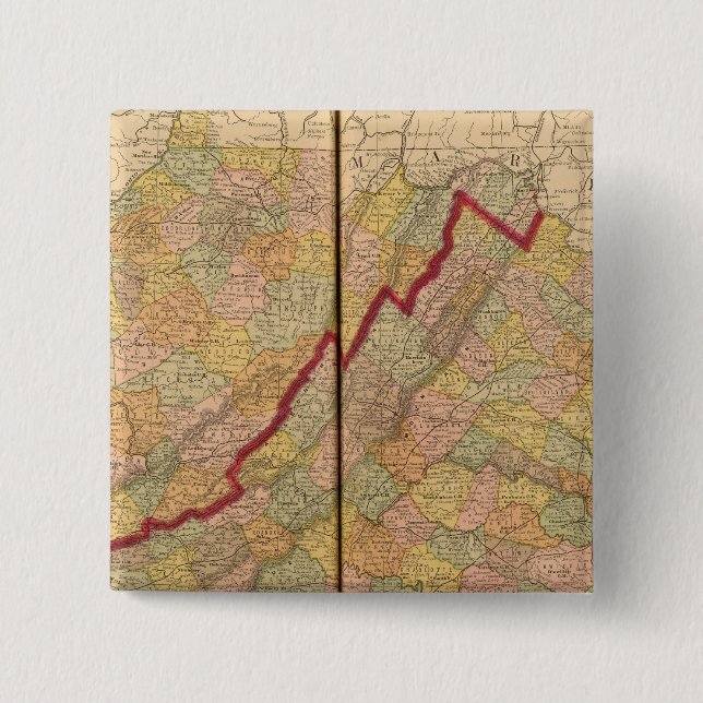 Virginia, West Virginia Button (Vorderseite)