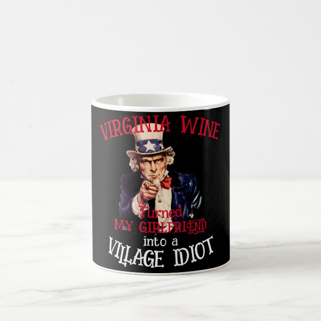 VIRGINIA Wine verwandelte meine Freundin Village Kaffeetasse (Mittel)