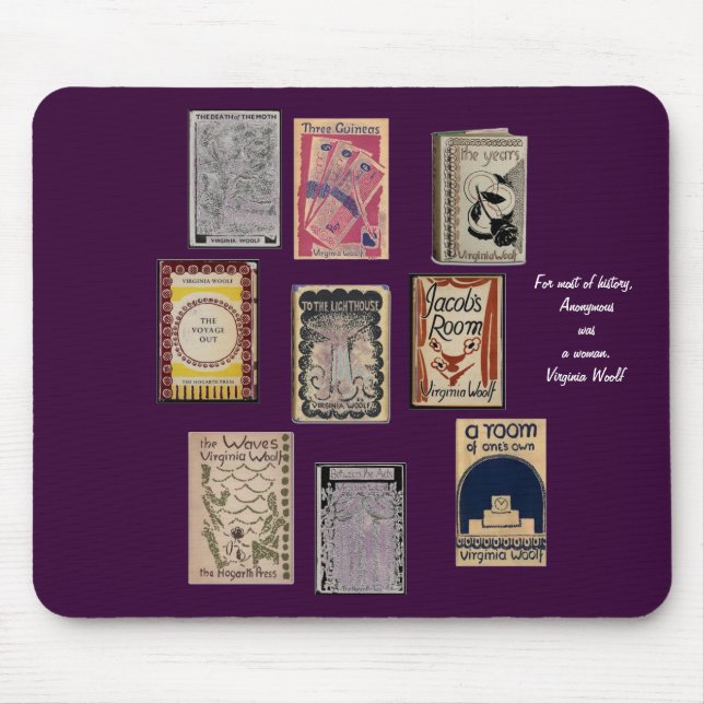 Virginia Woolf Books Mousepad (Vorne)