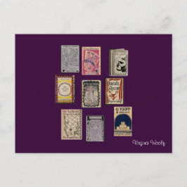 Virginia Woolf Books Postkarte