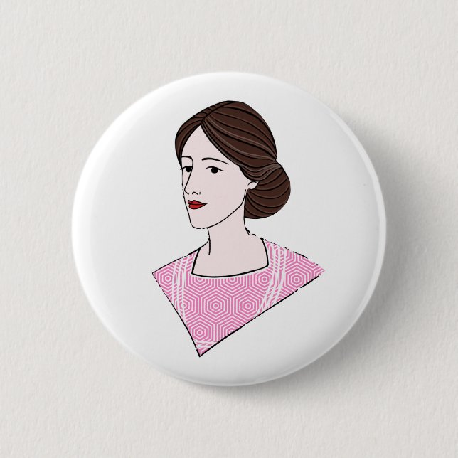 Virginia Woolf Button Button (Vorderseite)