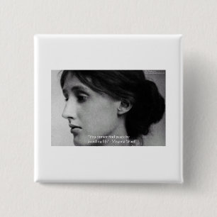 Virginia Woolf "Find Frieden" Weisheit Zitate Gesc Button