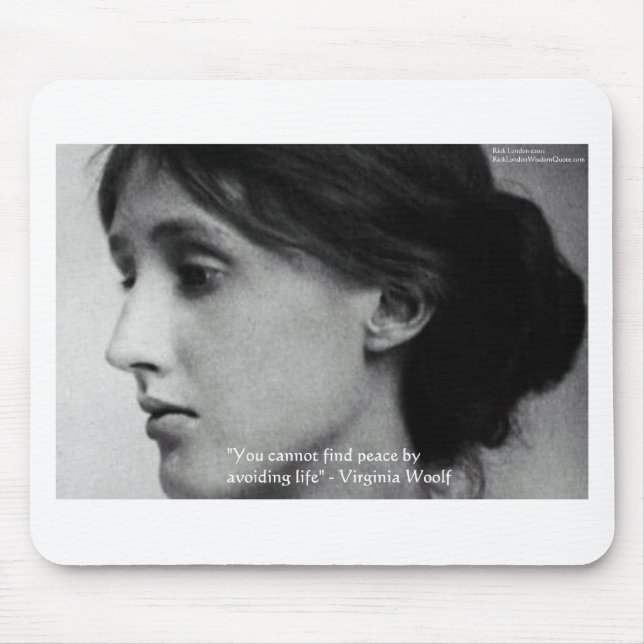 Virginia Woolf "Friede finden" - Zitate von Weishe Mousepad (Vorne)
