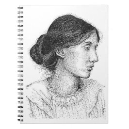 Virginia Woolf Ink Drawing ... JOURNAL Notizblock