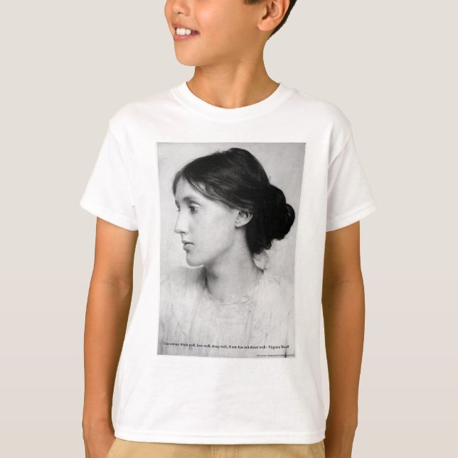 Virginia Woolf "Liebe Gut" Liebe Zitat Tasse & Ges T-Shirt (Vorderseite)