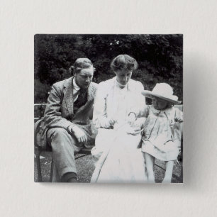 Virginia Woolf mit Clive und julianischer Bell, Button