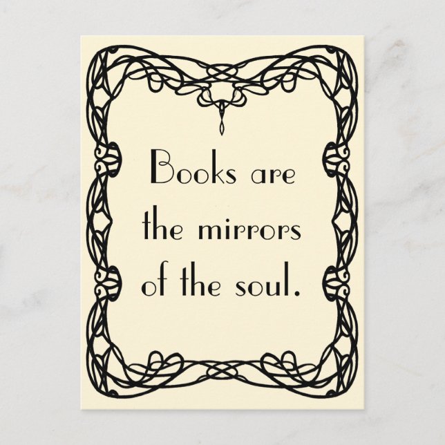 Virginia Woolf on Books Postkarte (Vorderseite)