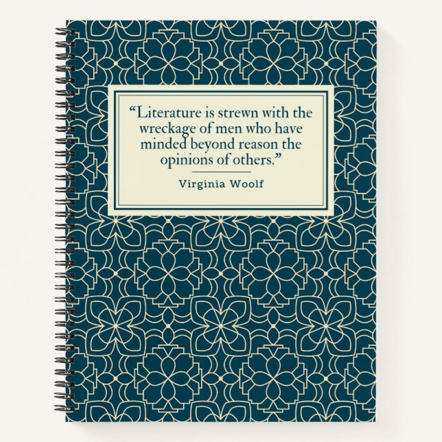 Virginia Woolf Quote Writer's Notizbuch (Vorderseite)