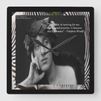 Virginia Woolf & Writers zitieren Wall Clock